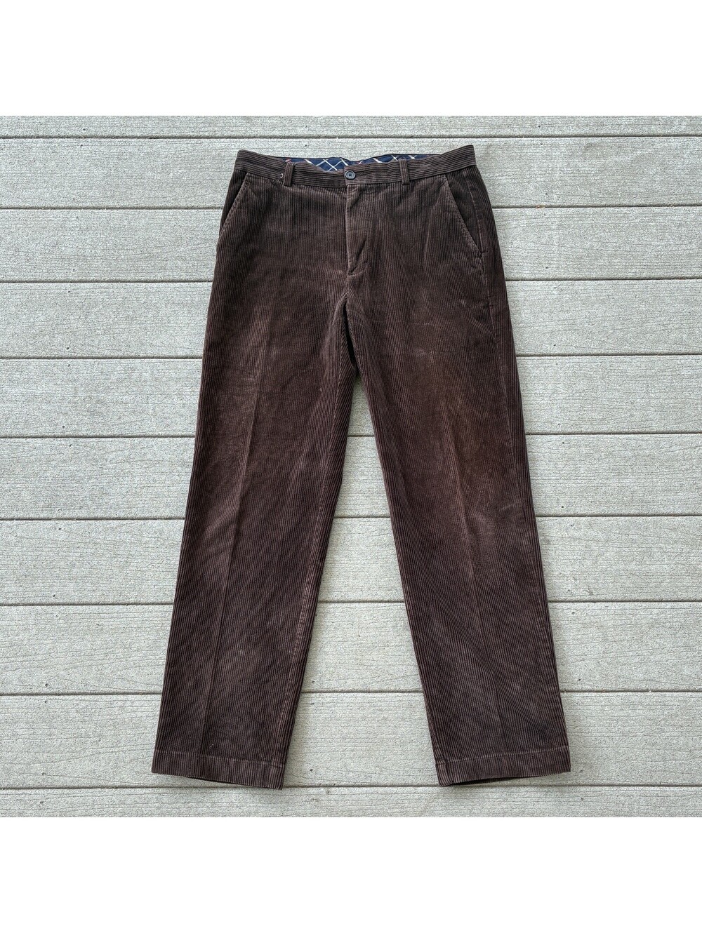 Brooks Brothers 346 Clark Brown Corduroy Pants Men’s 38x32 Cotton Trousers
